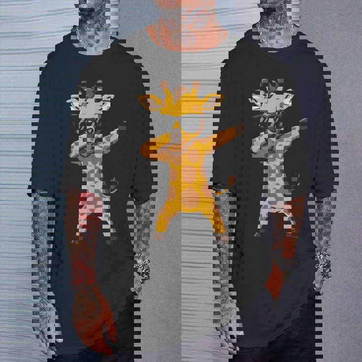 Giraffe Boys Animal Print Giraffe Print Tシャツ 彼への贈り物