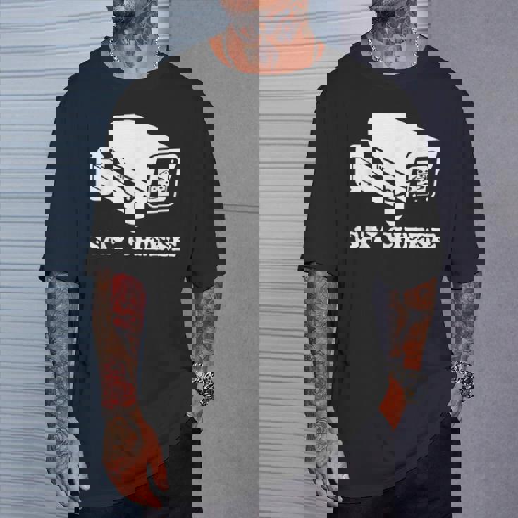 ay Cheese 監視防犯カメラ Tシャツ 彼への贈り物