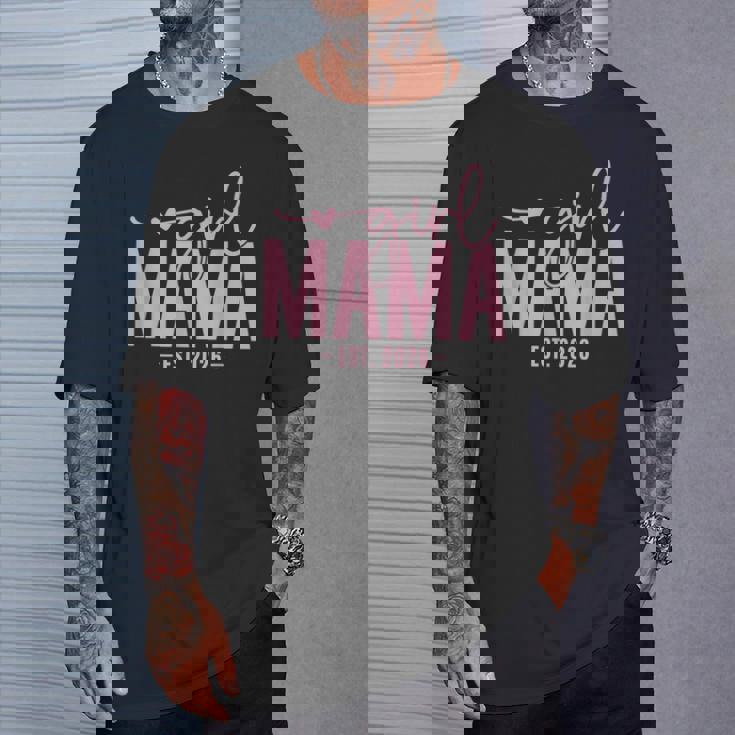 Girl Mama Est 2026 Pregnancy Reveal Mom To Be New Mommy T-Shirt Gifts for Him