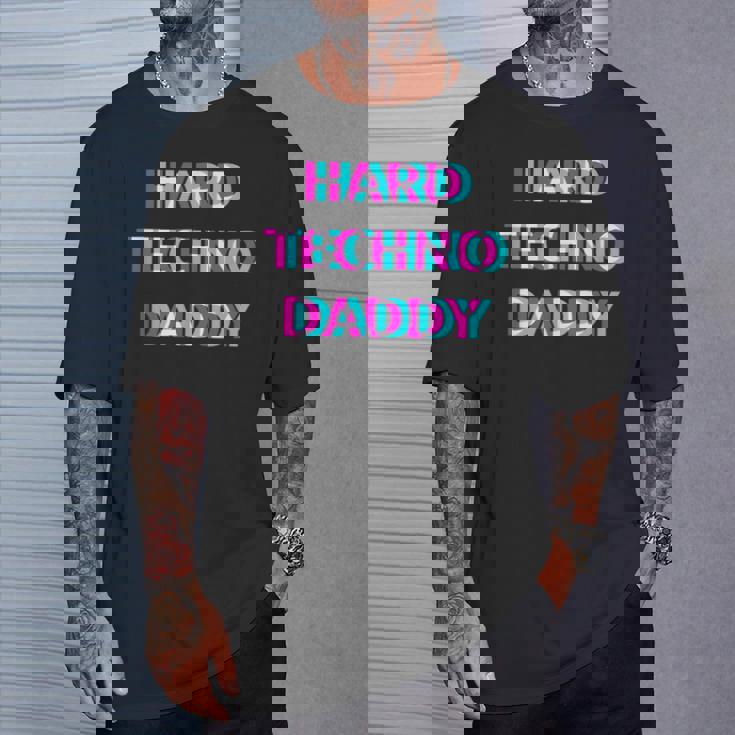 Hard Techno Daddy Edm Electro Music Festival Dad Father Rave Tシャツ 彼への贈り物