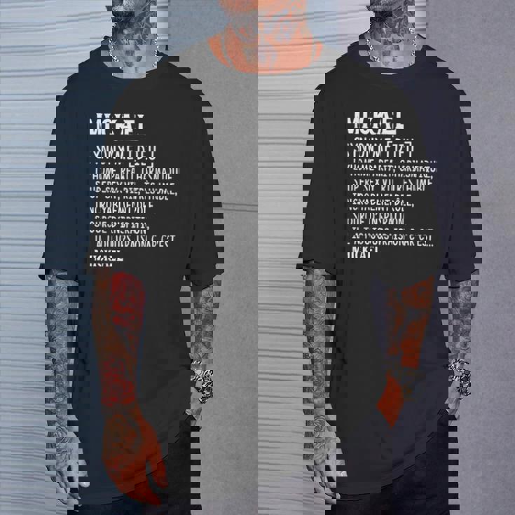 Homme Humour Prénom Personnalisé Mickael Définition T-Shirt Cadeaux pour lui