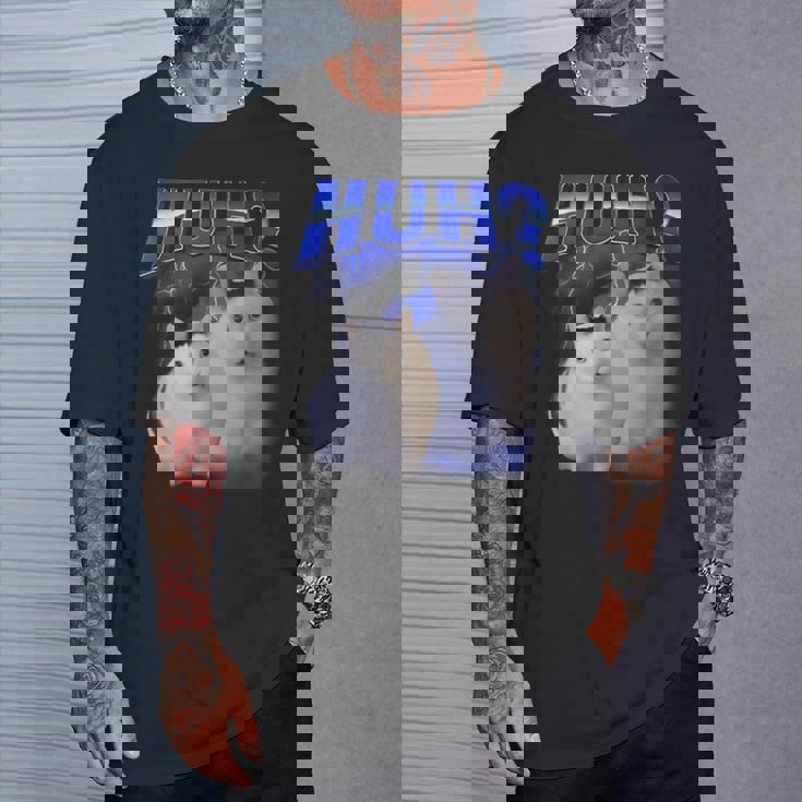 Huh ファニーダンクキャットミーム 女性&男性向け ヒンジなし グーフィーキャット Tシャツ 彼への贈り物