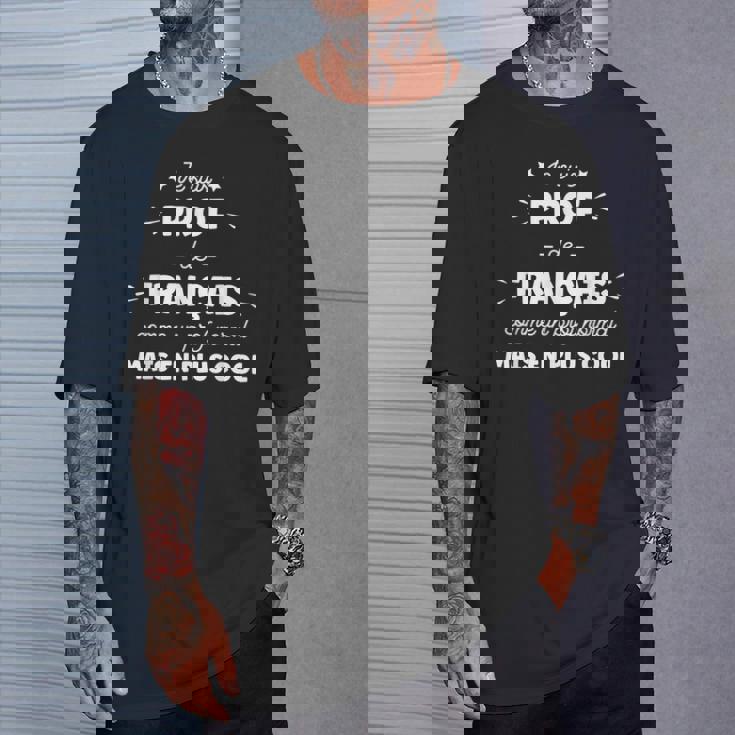 Humour Professeur De Français Homme Cool Prof De Français T-Shirt Cadeaux pour lui