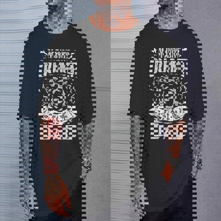 Il Mio Batterista Preferito Mi Chiama Papà Divertente Batterista Papà Maglietta Regalos para él