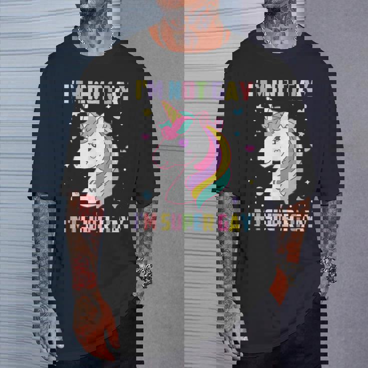 I'm Not Gay I'muper Gay Gay Lesbianas Transgénero Lgbt Camiseta unisex Regalos para él