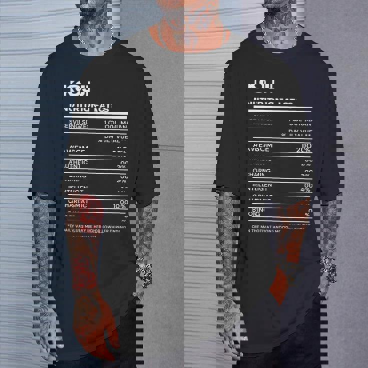 Koji 栄養成分表示 Tシャツ 彼への贈り物