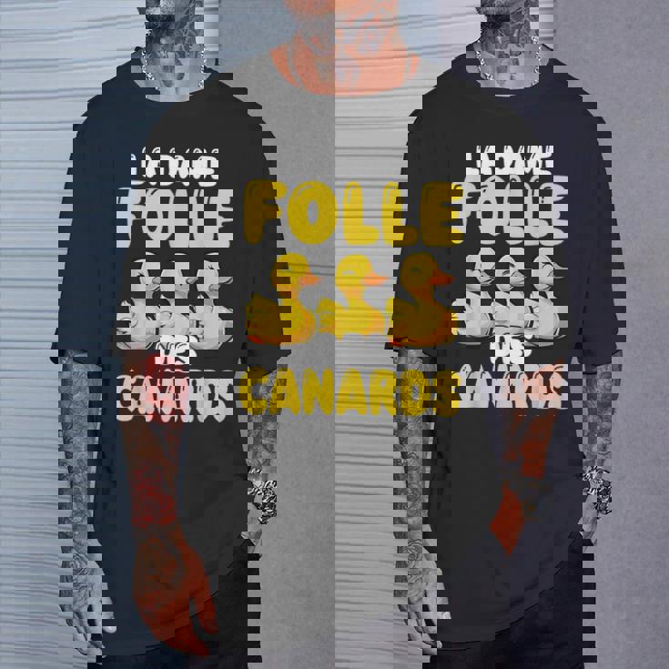 La Dame Folle Des Canards Amoureux Des Animaux Ferme T-Shirt Cadeaux pour lui