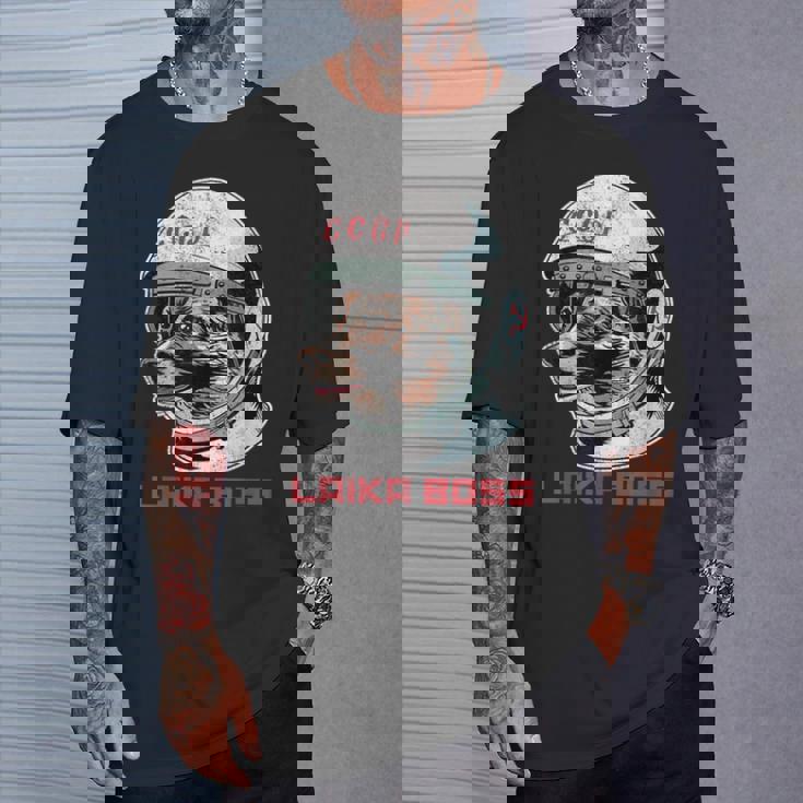 Laika Boss ヴィンテージ Cccp ソビエトロシアソ連宇宙犬 Tシャツ 彼への贈り物