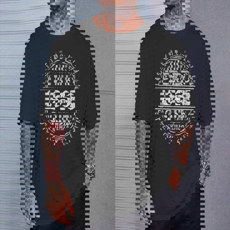 Las Leyendas Nacen En Febrero De 1968 58 Años Cumpleaños Camiseta unisex Regalos para él