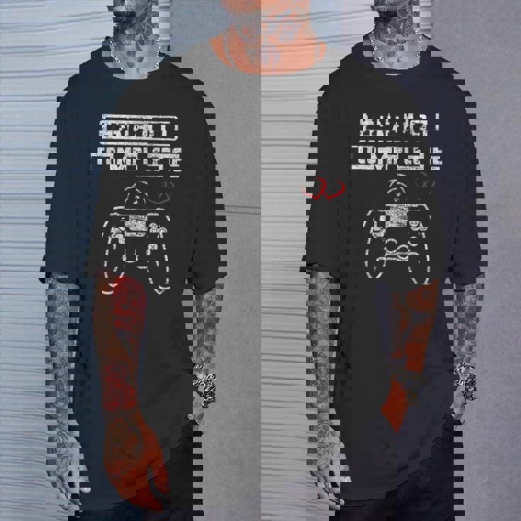 Level 1 完全 1St Wedding Anniversary First Year Him Her Tシャツ 彼への贈り物