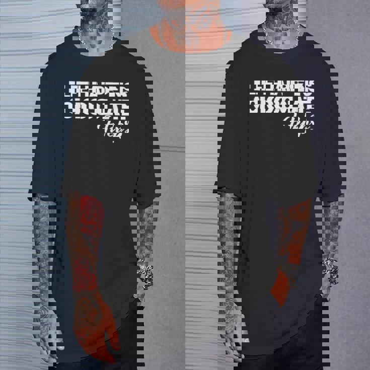 Life Happens チョコレートヘルプ Tシャツ 彼への贈り物