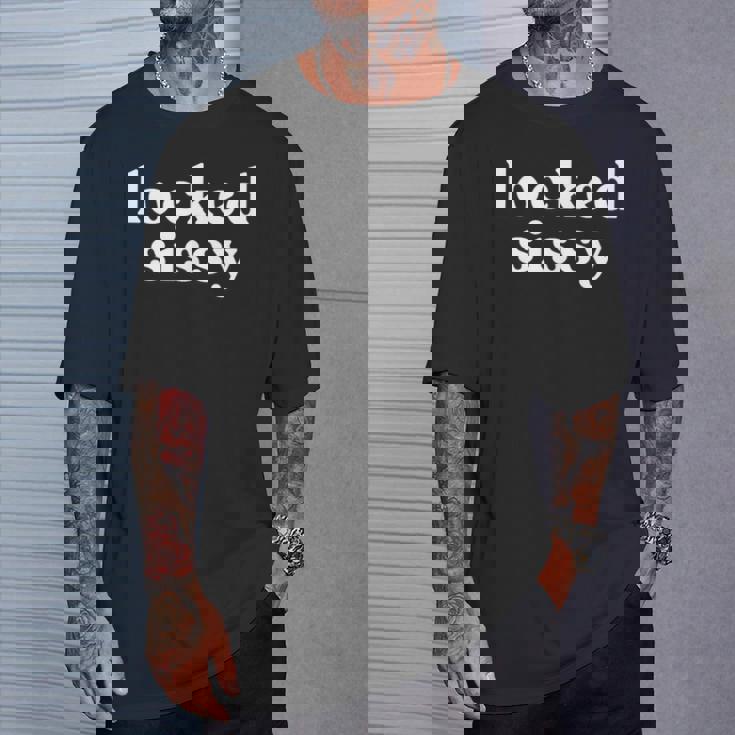 Lockissy 貞操ケージプレイギフト Tシャツ 彼への贈り物