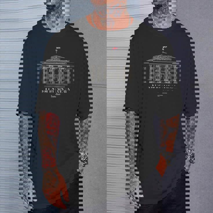 Londres Museo Británico Dibujo A Mano Inglaterra Camiseta unisex Regalos para él