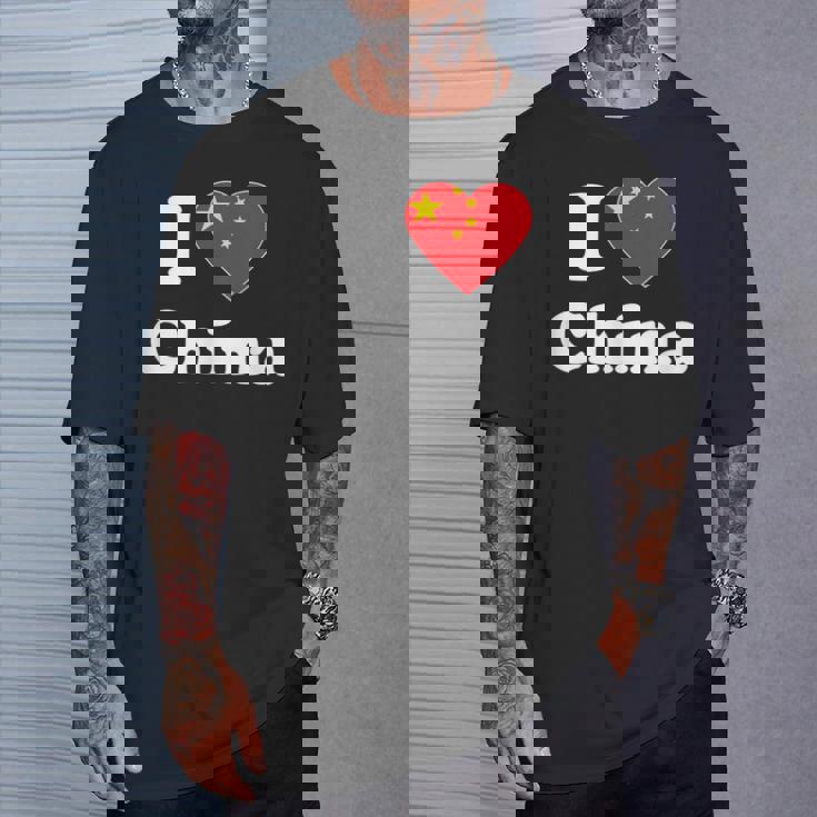 I Love China I Heart China Chinese Tシャツ 彼への贈り物