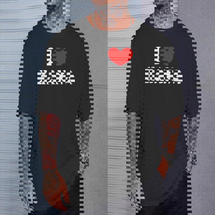 I Love Hana 私は愛する Hana Tシャツ 彼への贈り物