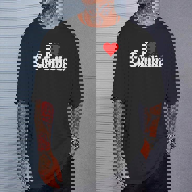 I Love Heart コロンビア 南アメリカ ボゴタ コロンビア文化 Tシャツ 彼への贈り物