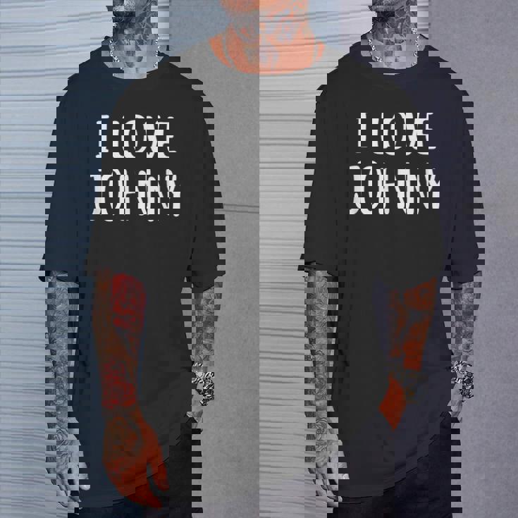 I Love Johnny Love John Tシャツ 彼への贈り物