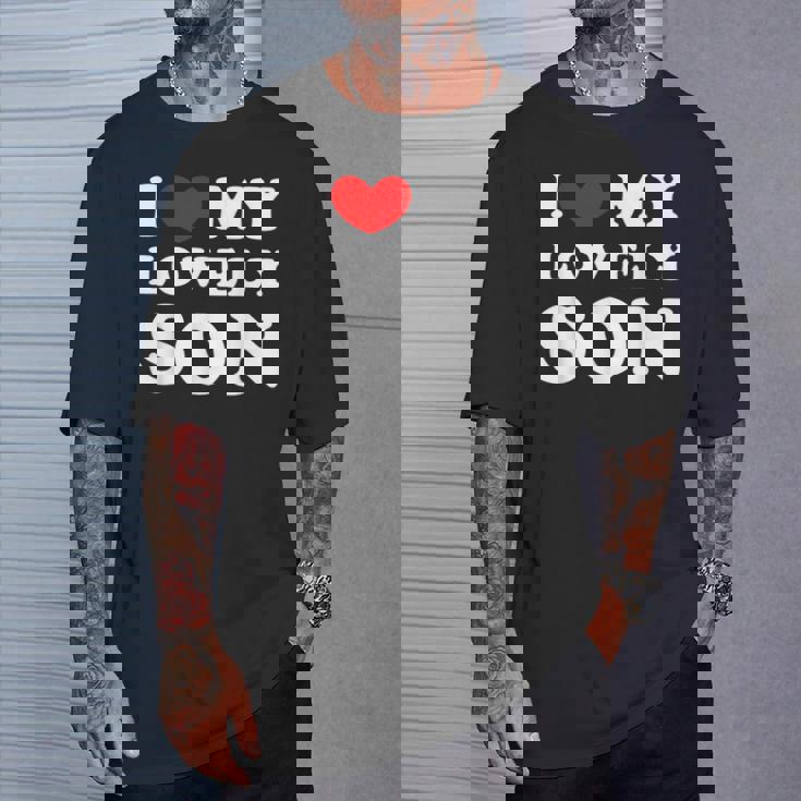 I Love My Lovelyon 愛しい息子を愛しています Tシャツ 彼への贈り物