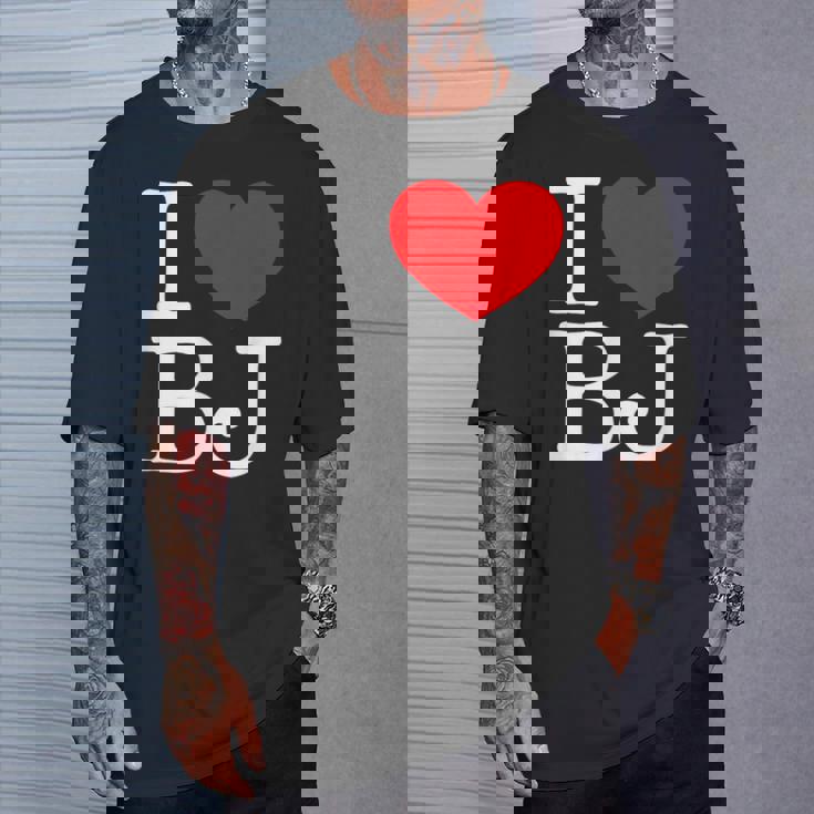 I Love ハート Bj Tシャツ 彼への贈り物