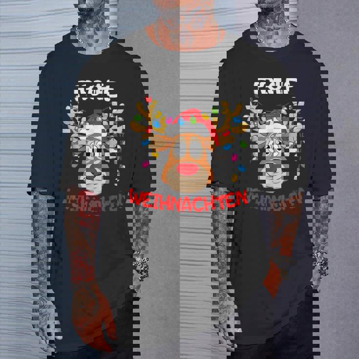 Lustige Rentier Frohe Weihnachten T-Shirt Cadeaux pour lui