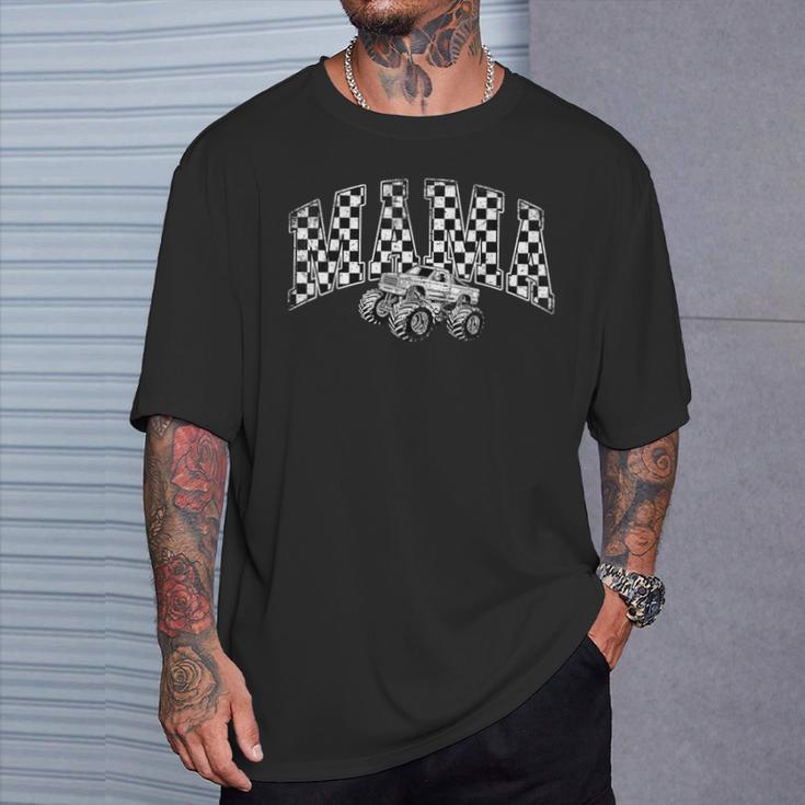 Mama Retro Monster Truck Family Crew Birthday Matching T-Shirt Gifts for Him