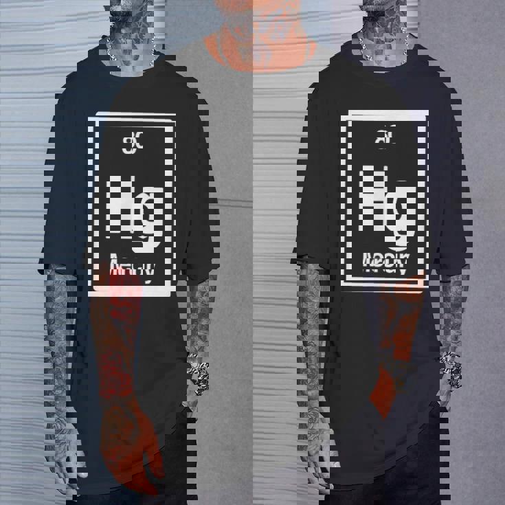 Mercury Hg 元素周期表 サイエンスギフト Tシャツ 彼への贈り物