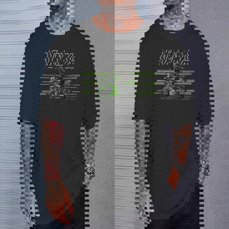 Ninja H2 忍者 ライダー バイカー スポーツバイク スーパースポーツ フルカウル レーサーレプリカ ツアラー Tシャツ 彼への贈り物