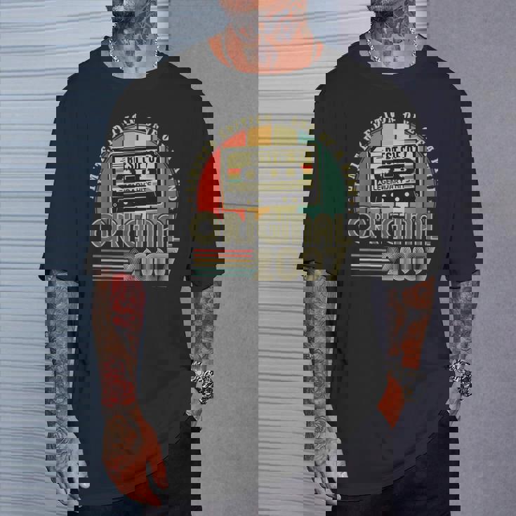 Original 2007Intage 18º Cumpleaños Para Nacidos En 2007 Camiseta unisex Regalos para él