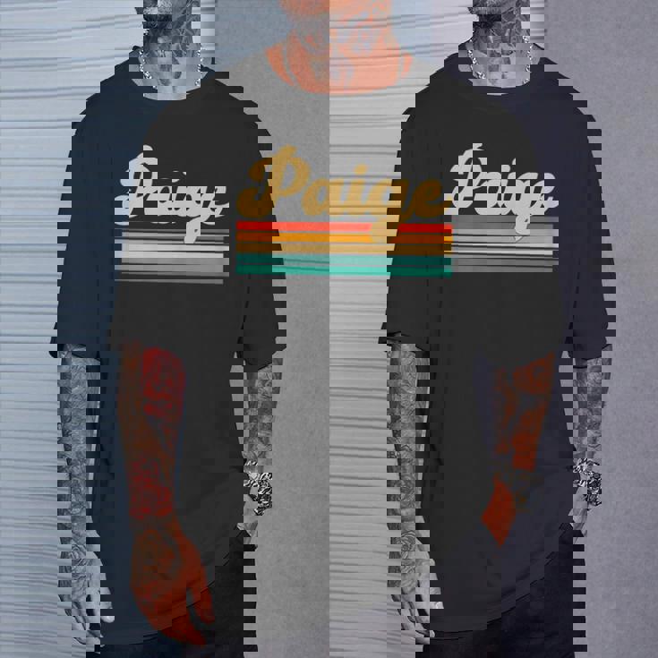 Paige Nombre Retrointage Camiseta unisex Regalos para él