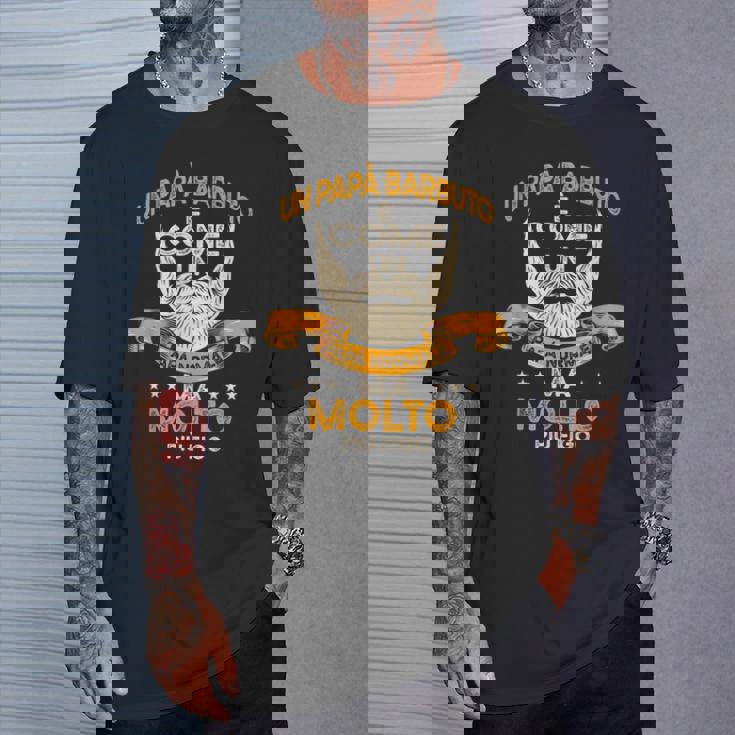 Papà Barbuto Umorismo Regalo Festa Del Papà Barba Padre Maglietta Regalos para él