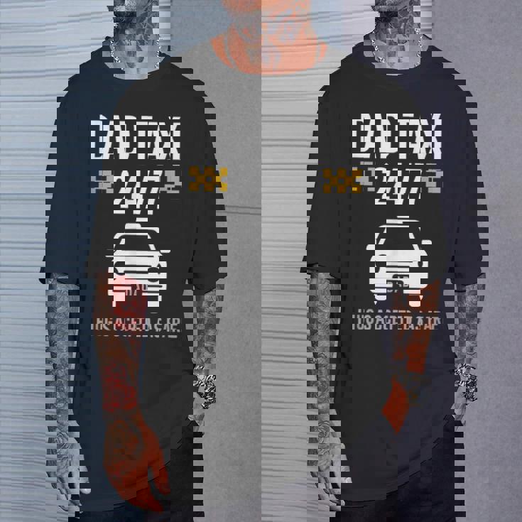 Papà Taxi 247 Abbracci Accettati Tariffa Grafica Maglietta Regalos para él