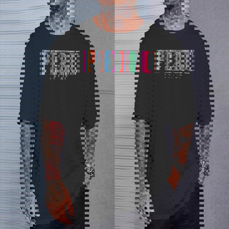 Peru Est 1821 ペルー風 ルーツ プライド ビンテージ ペルー風 Tシャツ 彼への贈り物