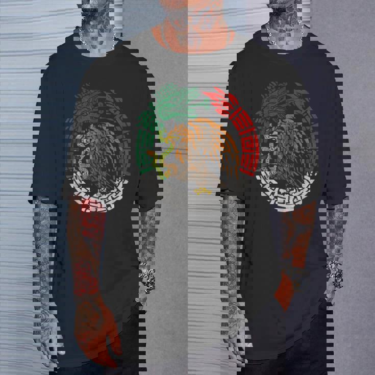 Quetzalcoatl ウロボロス アステカ 羽つき 蛇 メキシコ国旗 Tシャツ 彼への贈り物