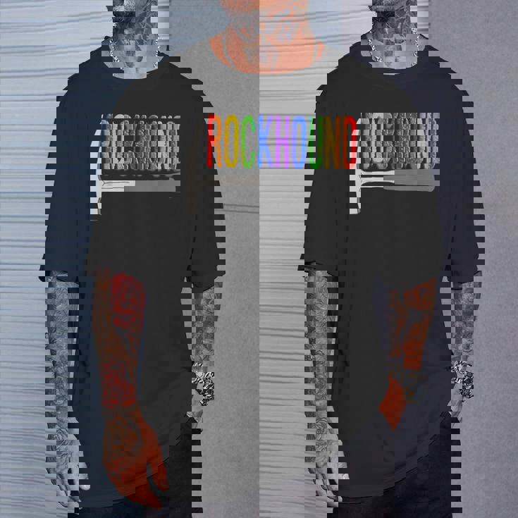 Rainbow Rockhound ロックピック 地質学ハンマー ロックハウンディング Tシャツ 彼への贈り物