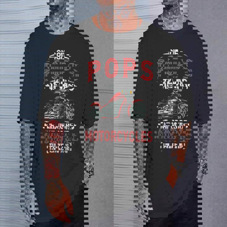 Real Pops Ride Motorcycle Rider Pop Biker Pop T-Shirt Gifts for Him