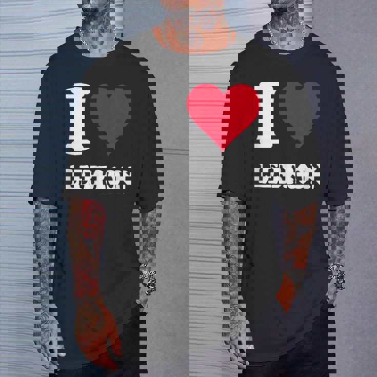 Red Heart I Love Lebron Tシャツ 彼への贈り物