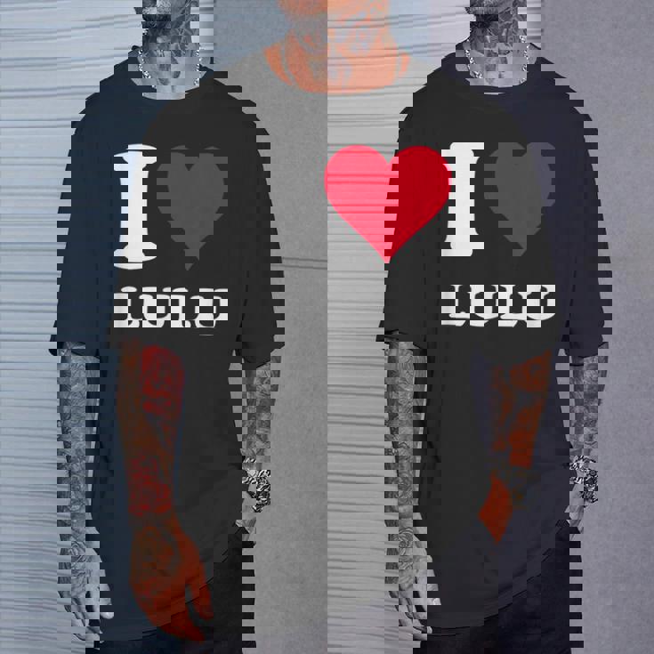 Red Heart I Love Lulu Tシャツ 彼への贈り物