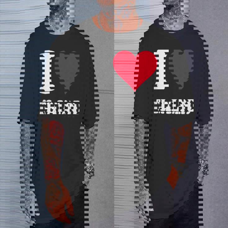 Red Heart I Love Thailand Tシャツ 彼への贈り物