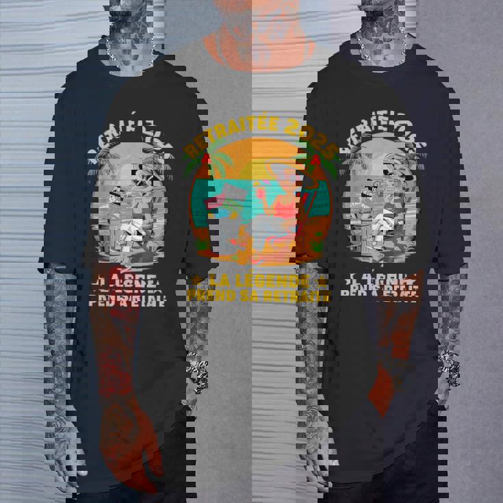 Retraite Retraitée Départ Collegue De Travail Humour T-Shirt Cadeaux pour lui