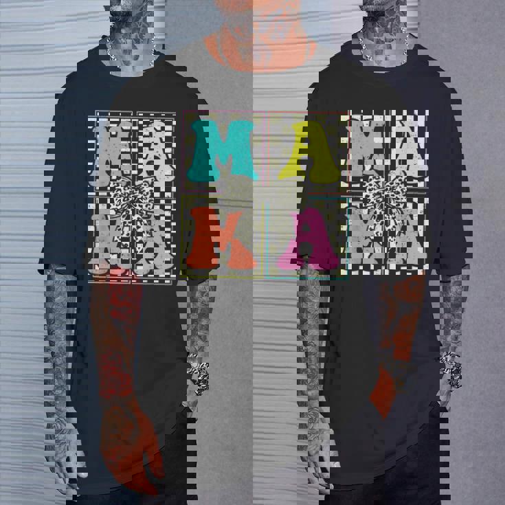 Retro Checkered Mama Coquette Bow Mother’S Day Mom T-Shirt Gifts for Him Retro Checkered Mama Coquette Bow Mother’S Day Mom T-Shirt Gifts for Him