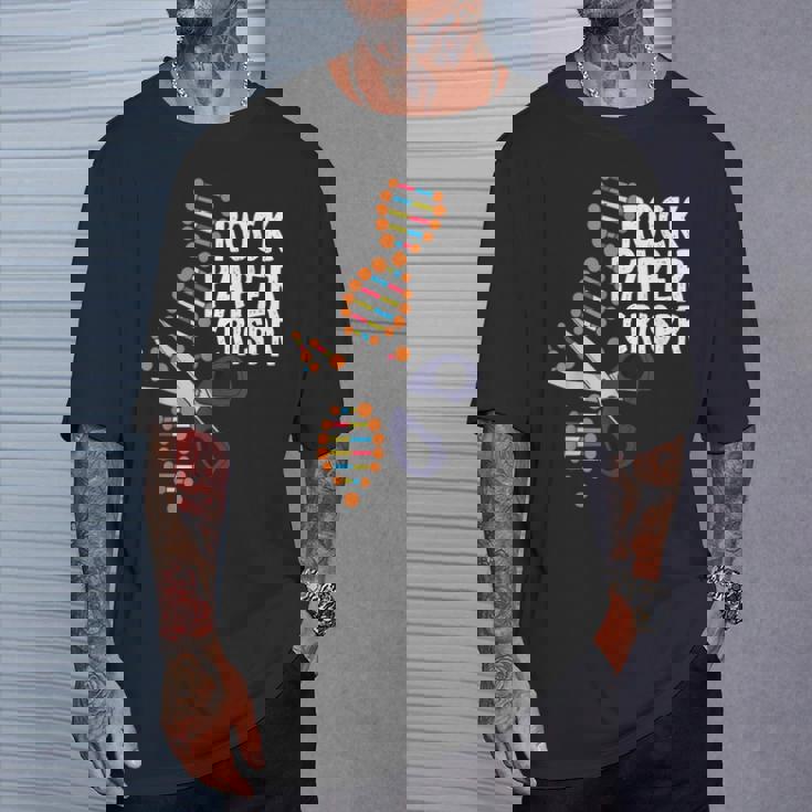 Rock Paper Crispr Dna 生物学者 遺伝子工学 Tシャツ 彼への贈り物