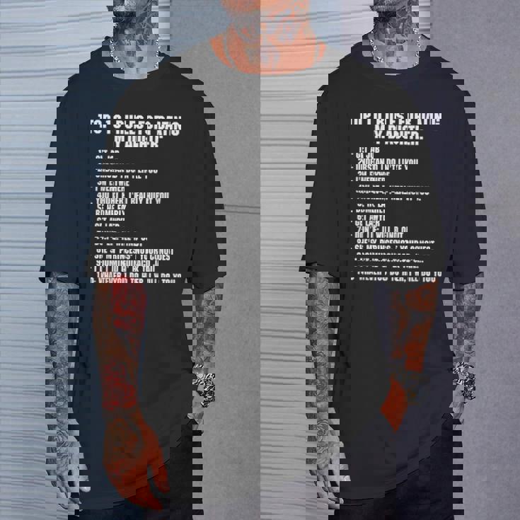 Rules For Dating My Daughter Dad ギフト Tシャツ 彼への贈り物