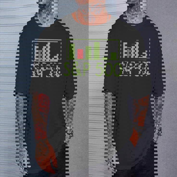 S&P 500 アメリカ株インデックス証券取引知識財務 Tシャツ 彼への贈り物