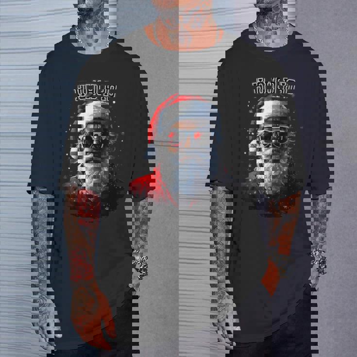 Sarkastischer Cooler Weihnachtsmann Mitonnenbrille Undchnee Weihnachten T-Shirt Geschenke für Ihn