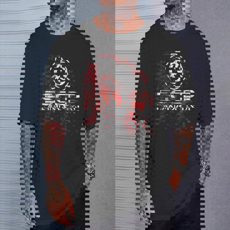 Scp、財団、血で 長袖tシャツ Tシャツ 彼への贈り物