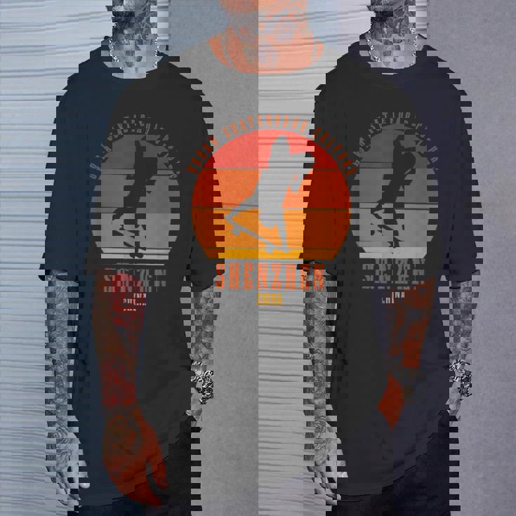 Shenzhen China スケートボーダーアーバン スケートボード Tシャツ 彼への贈り物