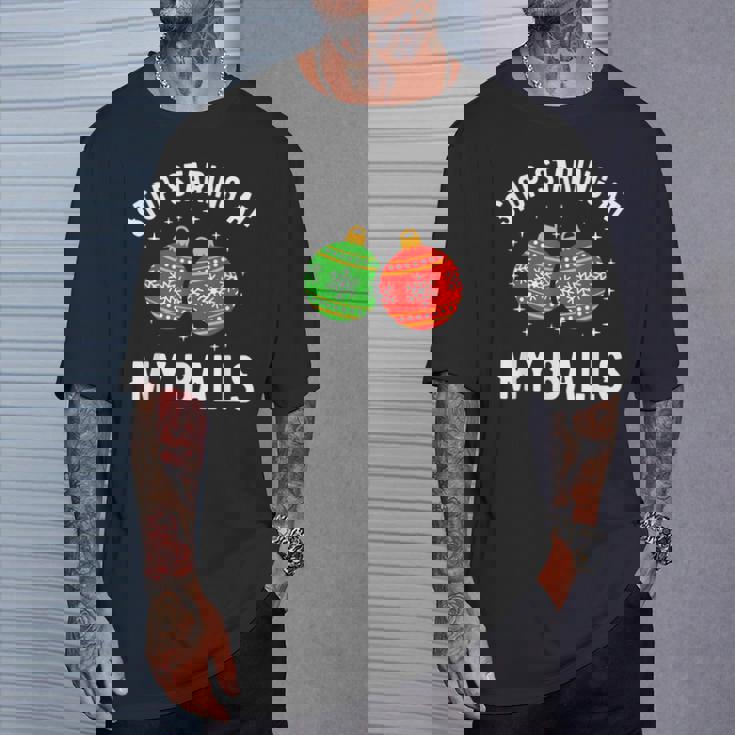 Stoptaring At My Balls Humour Humoristique Pour Adulte T-Shirt Cadeaux pour lui