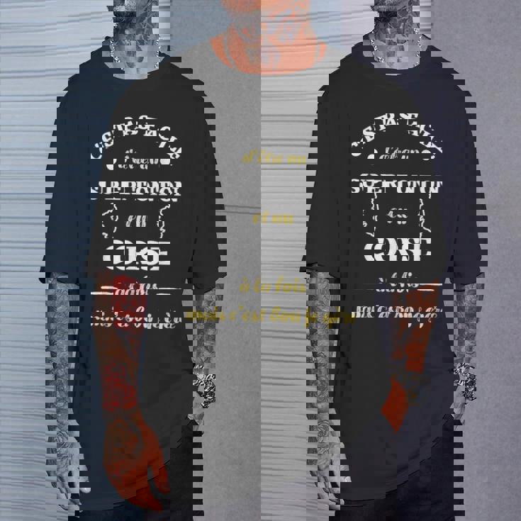 Super Tonton Corse Humour Corsica Homme Humoristique T-Shirt Cadeaux pour lui