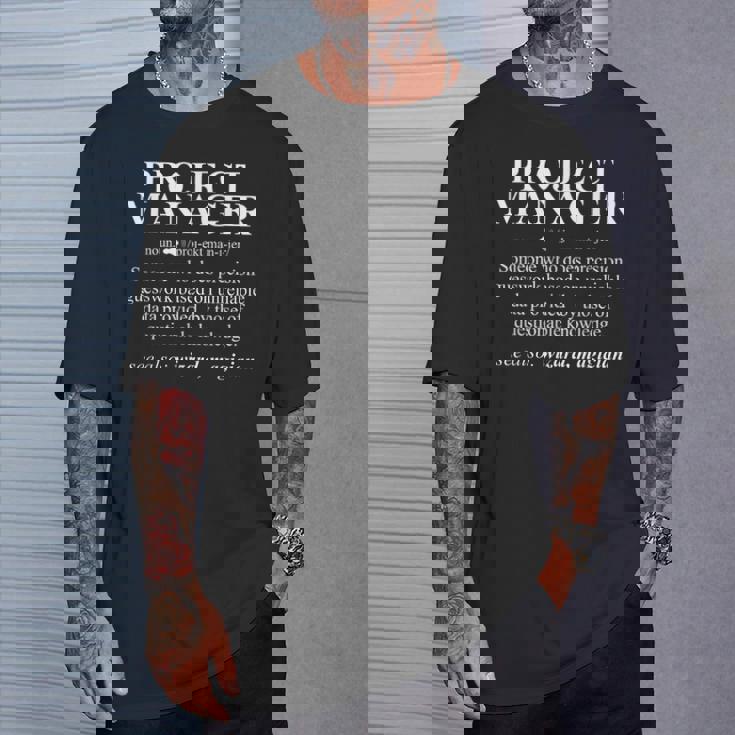 Sustantivo Project Manager Definition Gestión De Proyectos Camiseta unisex Regalos para él