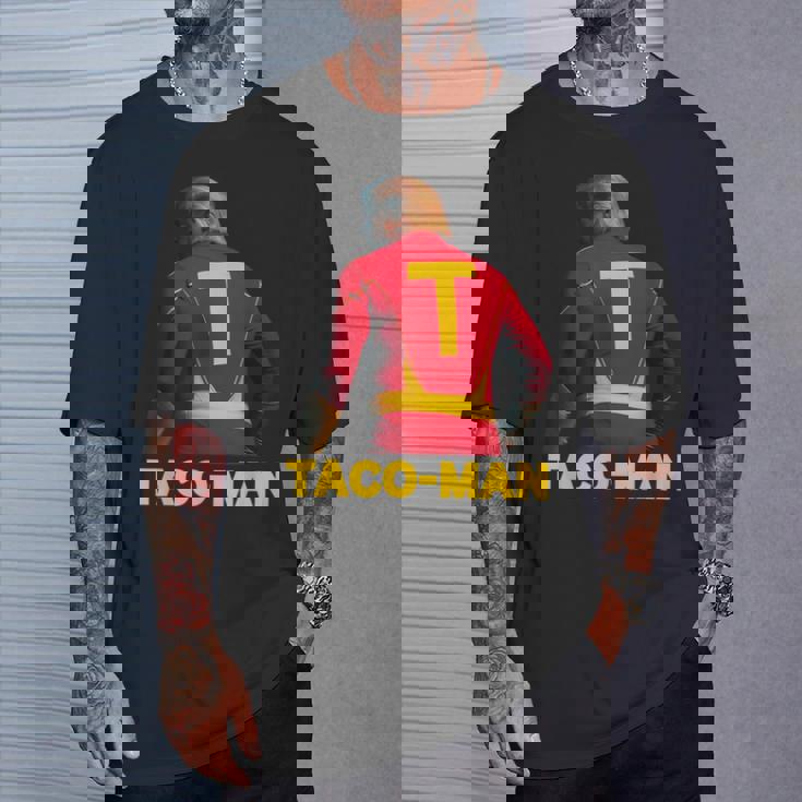 Taco-Man 面白い 反トランプ ハロウィーン 政治的コスチュームアイデア Tシャツ 彼への贈り物